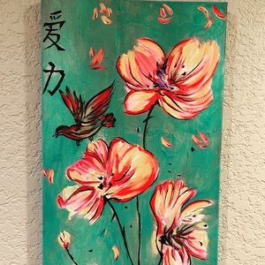 Art wall Decor Original oil Painting 24x12 inches